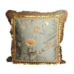    Zoe Decorative 6924 Floral Embroidered Decorative Pillow Baby