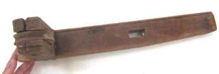 antique AMISH HANDMADE CLOTHESLINE PULLEY wood PA DUTCH  