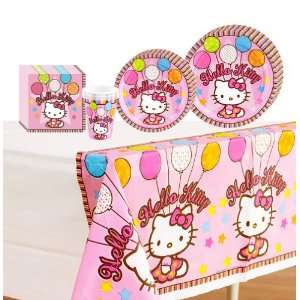  Hello Kitty Deluxe Party Supplies Pack Including Plates 