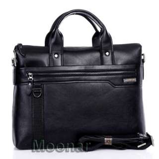   Artificial Leather Mens Messenger Shoulder Briefcase Laptop Bag