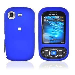  for Samsung Strive A687 Rubberized Hard Case Cover BLUE 