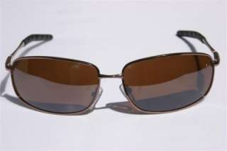 NEW Men Metal Rectangle Amber Bronze Aviator Sunglasses  