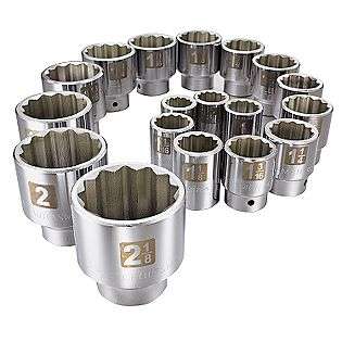 18 pc. Dual Marked 3/4 inch Drive Inch Socket Set   Personalized 