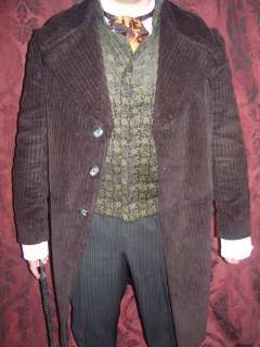 Steampunk,sherlock holmes movie frock coat costume,  