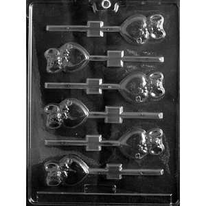 MOUSE ON HEART LOLLY Valentine Candy Mold chocolate