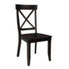Home Styles Set of 2 Dining Room Chair   Black Finish