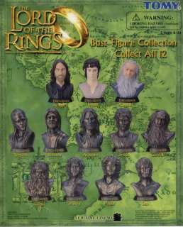 12 LORD OF THE RINGS MINI BUST FIGURE SET 1 CAKE TOPPER  