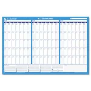 Recycled 90/120 Day Undated Horizontal Erasable Wall Palnner, 36 x 