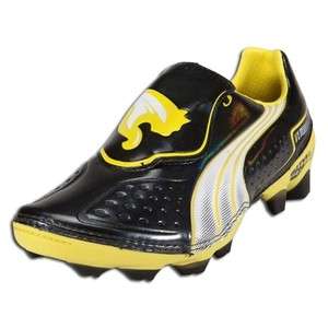 Puma V1.11 Soccer Cleats Black/Yellow 102283 03 synthetic upper  