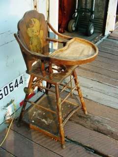   HIGH CHAIR POTTY ACTIVITY TABLE COMBO TO RESTORE C. 1930s IN NH  