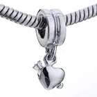 Pugster Love Arrow Heart Dangle Gift Beads Fits Pandora Charm Bracelet