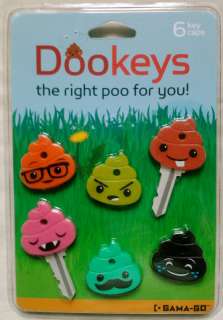 NEW GAMA GO Dookeys POO Key Covers/Caps (Pack of 6)  