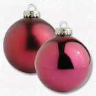 Roman Club Pack of 88 Burgundy Glass Ball Christmas Ornaments 