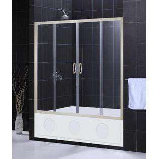 DreamLine VISIONS 56 60 x 58 Clear Glass Bathtub Door 