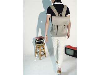 NEW Grey Mans PU Leather Backpacks Handbag Bags AP45c  