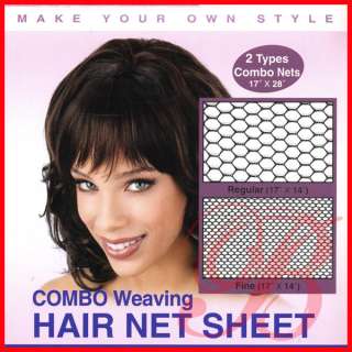 Annie Combo Weaving Hair Net Sheet Black #4474  