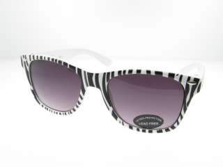 Girls Wayfarer Childrens Sunglasses Trendy Zebra Print for Kids  