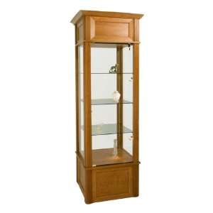  Tecno Display Wood Tower Display Case: Office Products