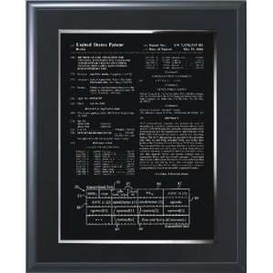  Matte Black Finish Patent Plaque