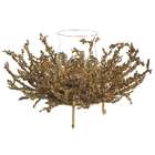 Allstate Gold Berries Ice Hurricane Candle Holder Centerpiece