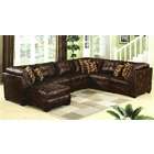 Best Quality 7 pc modular sectional sofa set with gold print simulated 