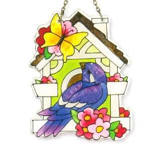   Bird and Bird House   Suncatcher by Joan Baker Patio, Lawn & Garden