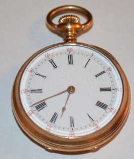 1870s Patek Philippe 18 Karat Gold Ladies Pocket Watch  