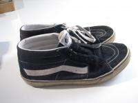 VANS Suede & Canvas Skate Shoes Black Mid Mens 11.5M 11 1/2 M  