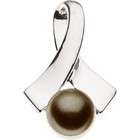 Gems is Me 14K Rose Gold Black Pearl and Diamond Pendant