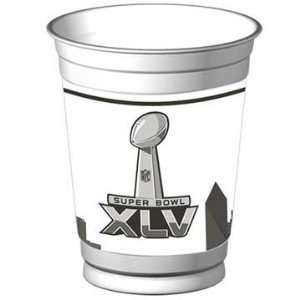  Super Bowl XLV 14 oz Plastic Cups: Kitchen & Dining