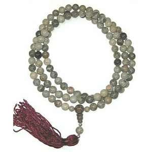  8mm Fossil Coral Mala   108 Beads