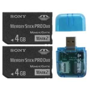 com Sony 8GB (4GB x2  8GB) Memory Stick PRO DUO MSPD (Mark 2) Memory 