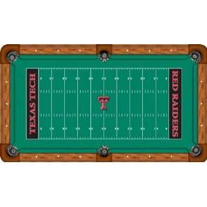 Texas Tech Pool Table Felt   Professional 9ft   Football Field:  