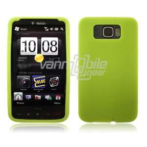  Green Soft Silicone Cover for HTC HD2 (T Mobile) 