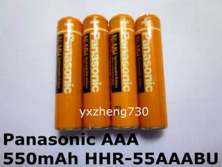 4Pack Original New Panasonic AAA Rechargeable battery 550mAh for HHR 