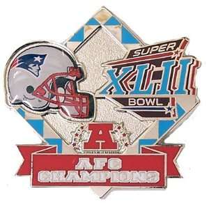  New England Patriots 2007 AFC Champs Pin   Design 1 