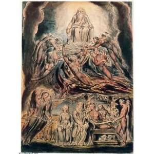  Hand Made Oil Reproduction   William Blake   24 x 32 inches   Satan 