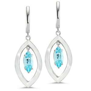  CleverEves Twin Marquise Pave Diamond Earrings With 