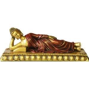  Reclining Buddha Nirvana Pose Statue, Small   O 049GR 