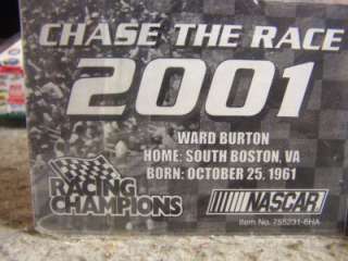 VINTAGE WARD BURTON NASCAR # 22 & CARd NASCAR DIECAST  