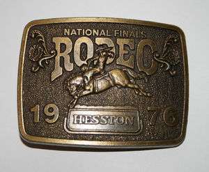 1976 NFR Hesston Limited Edition Belt Buckle Rodeo  