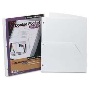  Double Pocket Dividers for Ring Binders CRD60155