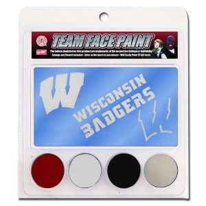  Wisconsin Badgers Face Paint with Stencils 