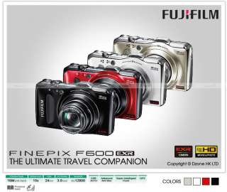 FujiFilm Fuji FinePix F600EXR Digital Camera F600 EXR 16MP 15x Zoom 