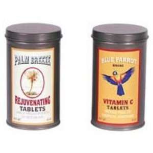 Vintage Looking Palm Breeze Blue Parrot Tropical Medicine Tins Can 3 
