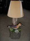 Handmade One of a Kind Rustic Wood Shore Bird Decoy Table Lamp