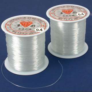 Spools of Crystal Clear Monofilament Bead Cord 0.4mm  