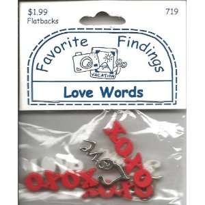  Love Words Buttons for Scrapbooking (719) Arts, Crafts 