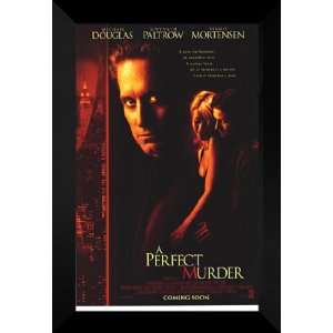  A Perfect Murder 27x40 FRAMED Movie Poster   Style A