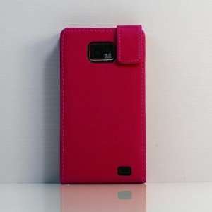  Red Soft Genuine Leather Case Cover for Samsung Galaxy S 